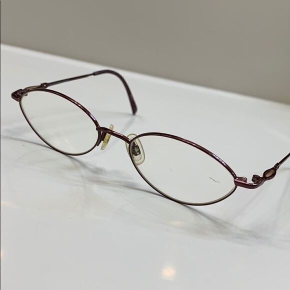 🌷Elle Eyeglass Frame Glossy Reddish Brown 🌷 - Picture 1 of 8